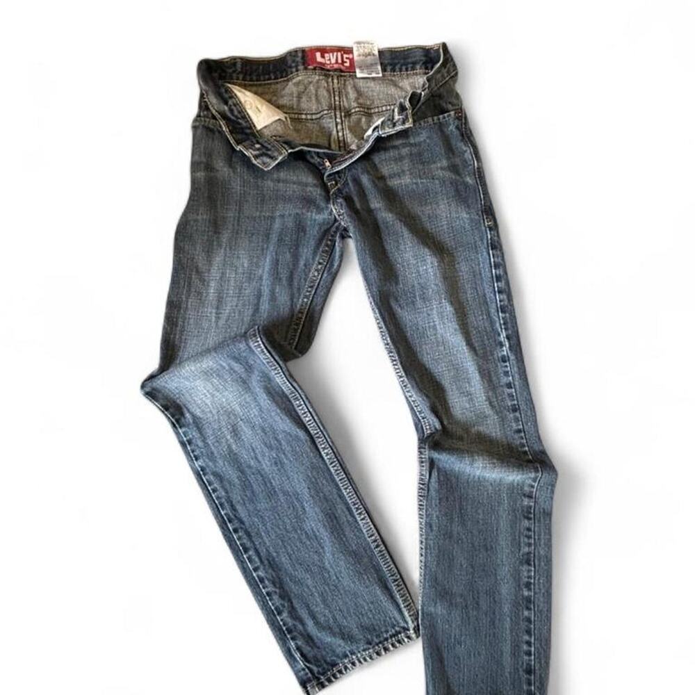 Size 14 27” x 27”youth teen Levi's 511 relaxed skinny blue denim jeans